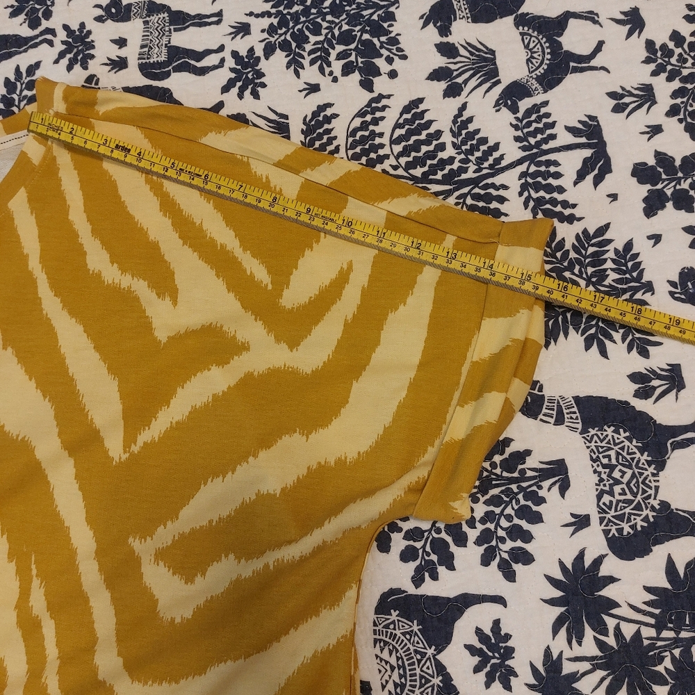 Wonderly Women's Zebra Print Shirt - Yellow - Picture 2 of 7